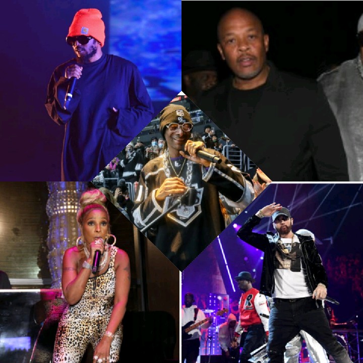 Dr. Dre, Eminem, Snoop Dogg, Mary J. Blige, Kendrick Lamar Pepsi Super Bowl  LVI Halftime Show Trailer - Rap Radar