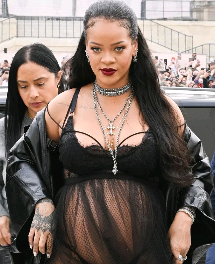 Pregnant Rihanna wears her raciest maternity look to date as she shows off her bump 