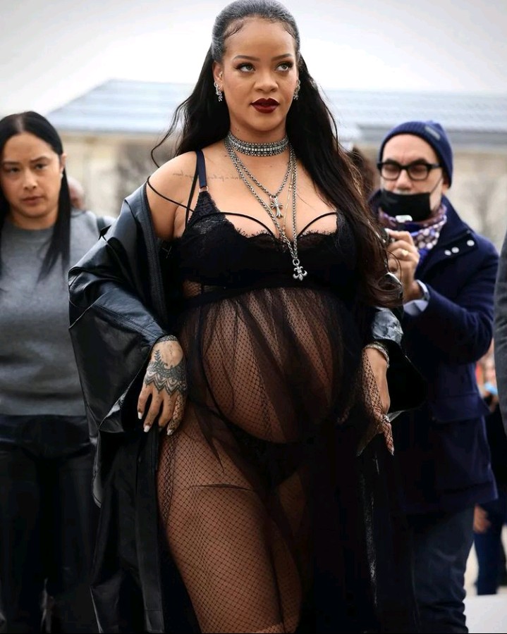 Pregnant Rihanna wears her raciest maternity look to date as she shows off her bump 
