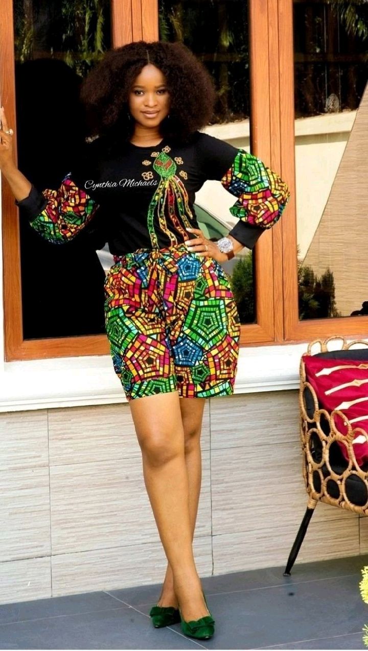 Ankara short nika hot sale styles