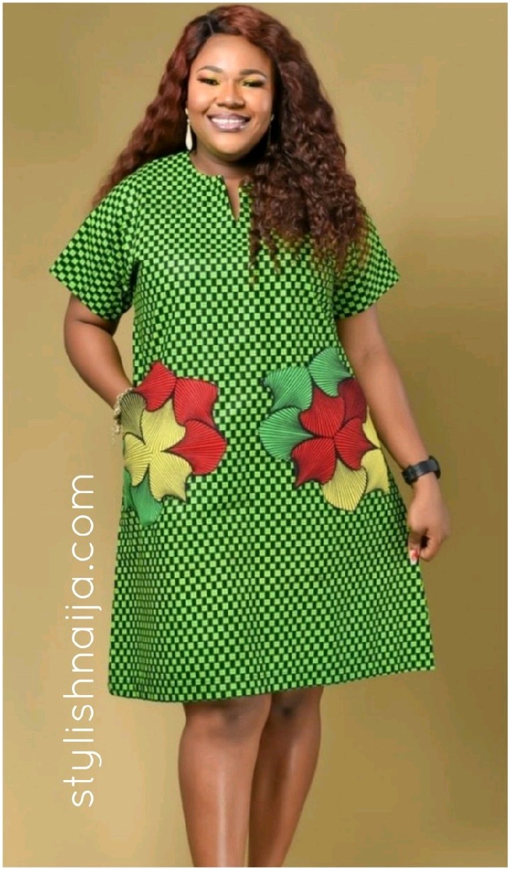 Ankara free gown best sale