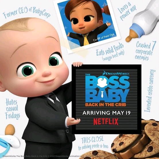 NETFLIX AND DREAMWORKS TEAM UP FOR NEW BOSS BABY SEQUEL SERIES.