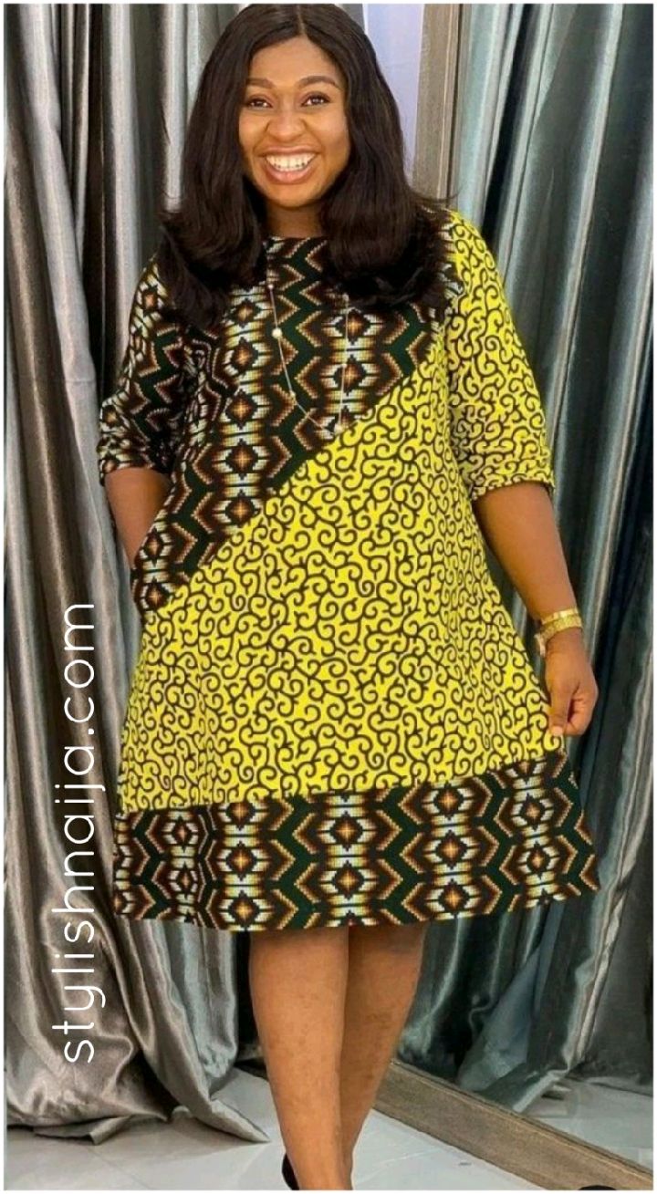 Ankara combination outlet gown