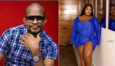 “Dress with sense, stop flaunting your body” – Uche Maduagwu berates Eniola Badmus for showing thigh