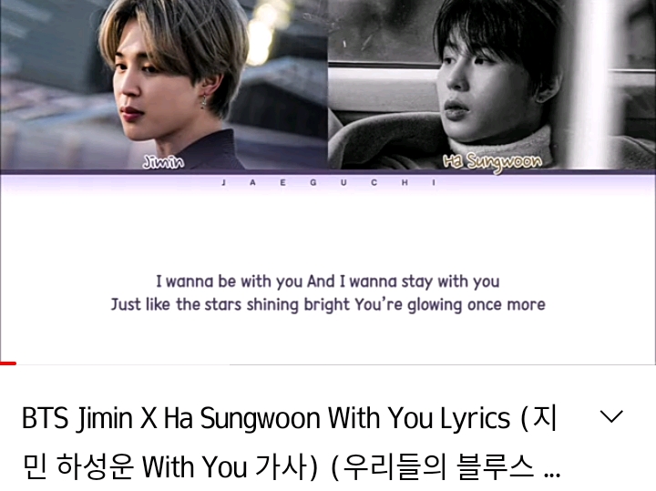 BTS Jimin X Ha Sungwoon With You Lyrics 