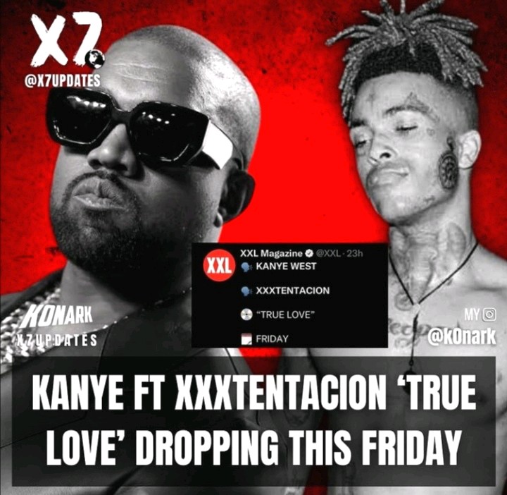 yzyupdates on X: True Love - Kanye West & XXXTENTACION out now 🕊 Apple:   Spotify:    / X