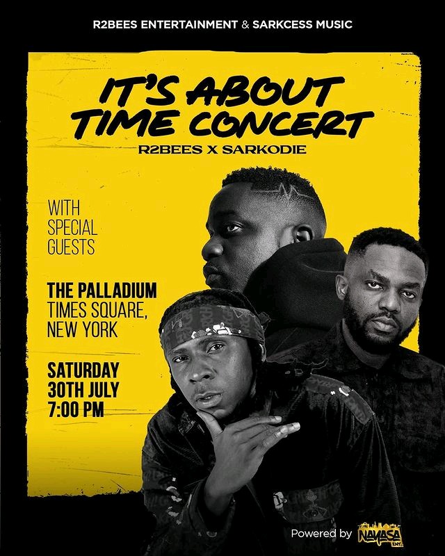 It’s about time – Sarkodie and R2Bees to hold concert in New York