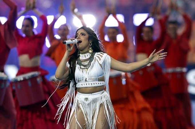 &apos;Whatsthebuzz: Camila Cabello Kicks Off UEAFA Champions Final With Vibrant performance