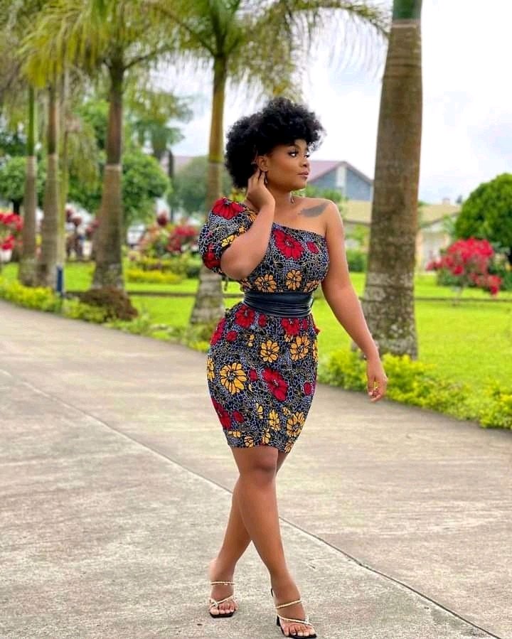 Ankara short shop gown for ladies