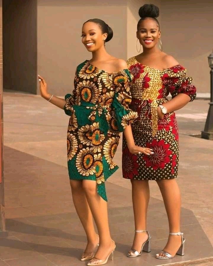 Classy ankara sale short gowns