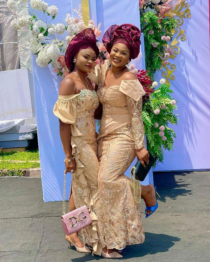 nigeria party dress styles Elegant Lace Dress Prom Gowns Gold Nigerian Women Evening Dresses Party  Dress