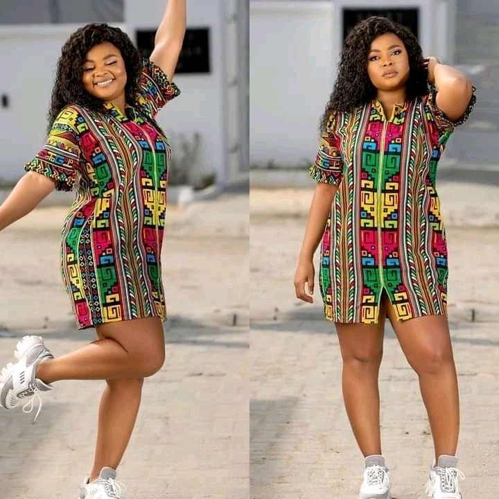 TRENDING FASHION  Ankara Short Gown Styles For Stylish Ladies