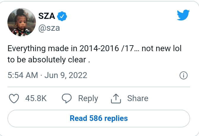 SZA 'Ctrl (Deluxe)' Album 5th Anniversary 