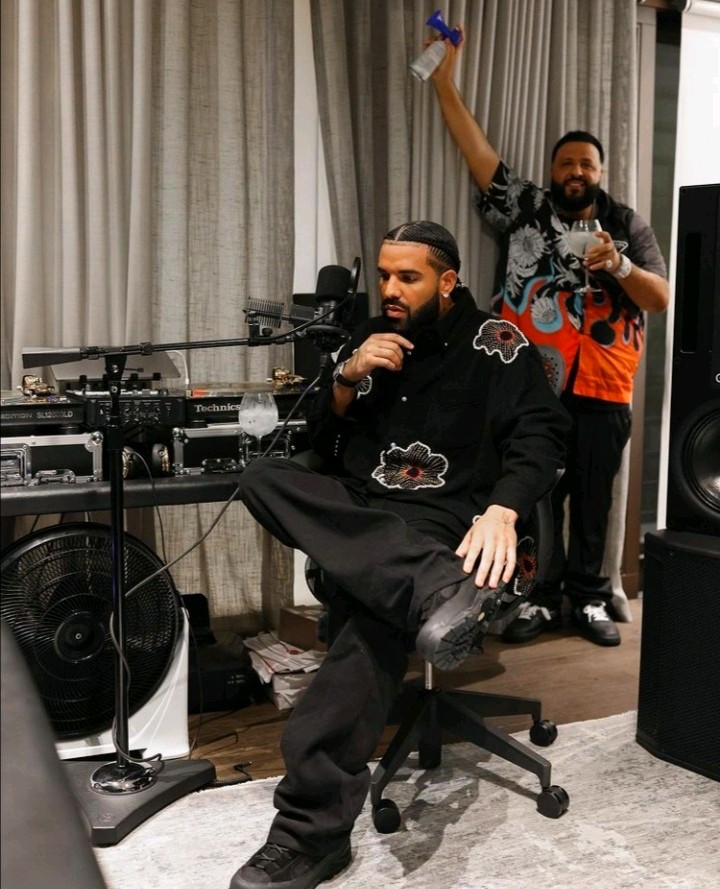 Drake Hits The Studio With DJ Khaled Ahead Of 'Insane' Music Video |  Boombuzz