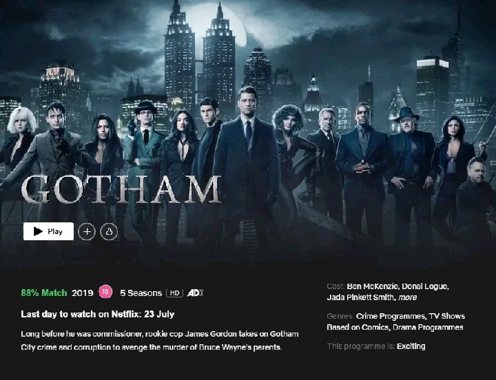 Gotham season clearance 4 netflix