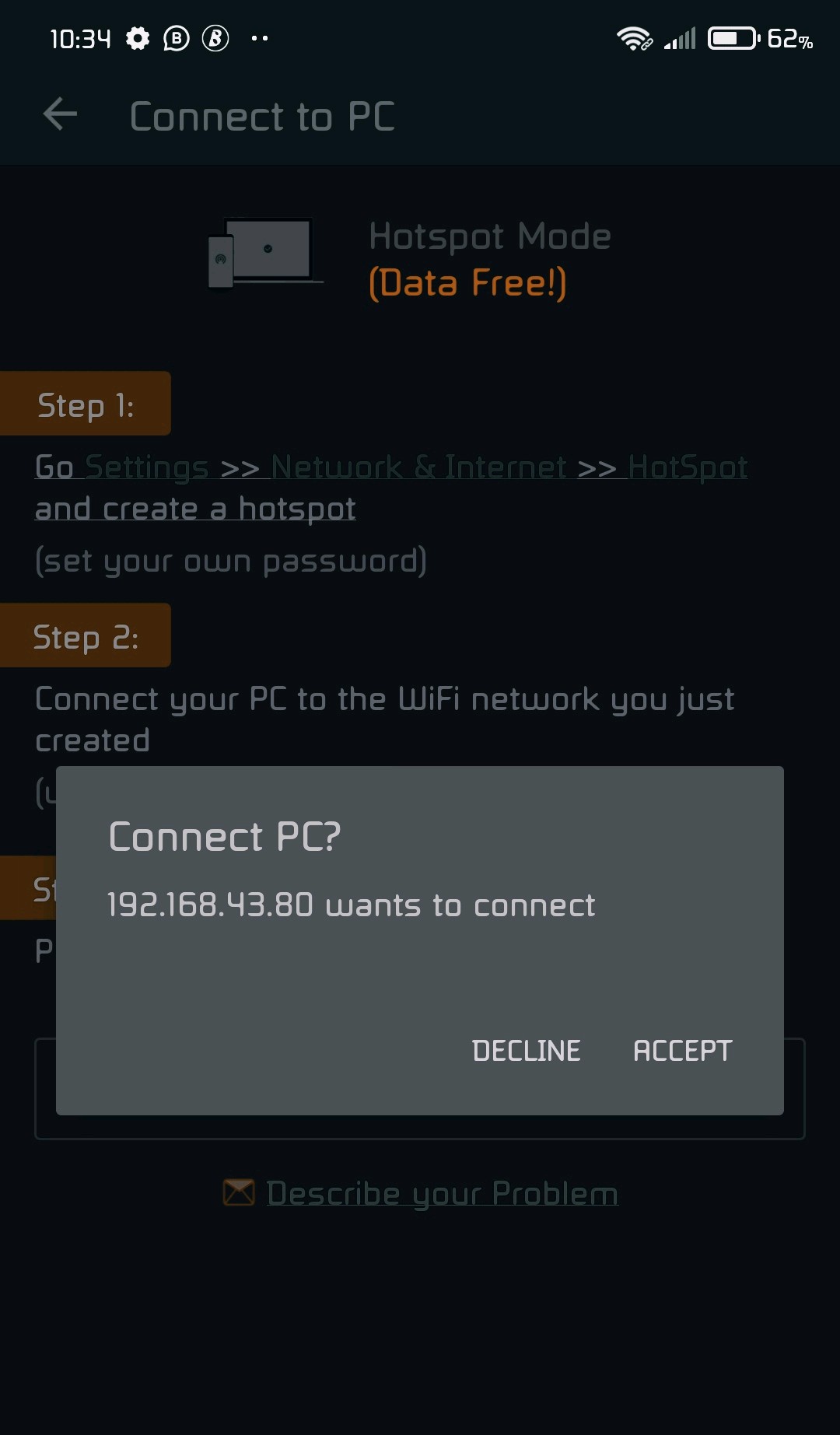 HOW TO CONNECT XENDER TO A PC FOR FILE SENDING AND RECEIVING