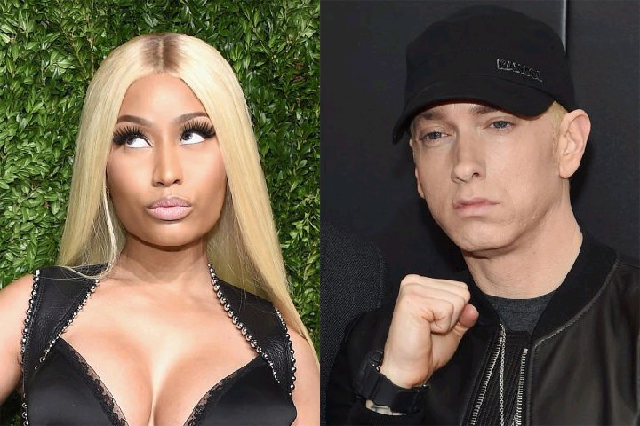 Eminem's verse on "Roman's Revenge" made Nicki Minaj happy.