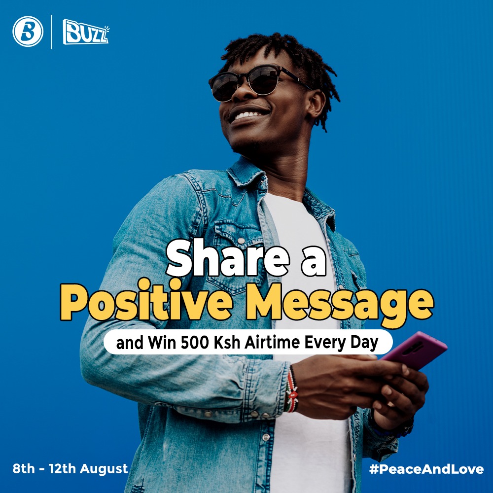 Share a Positive Message and Win 500 Ksh Airtime Daily