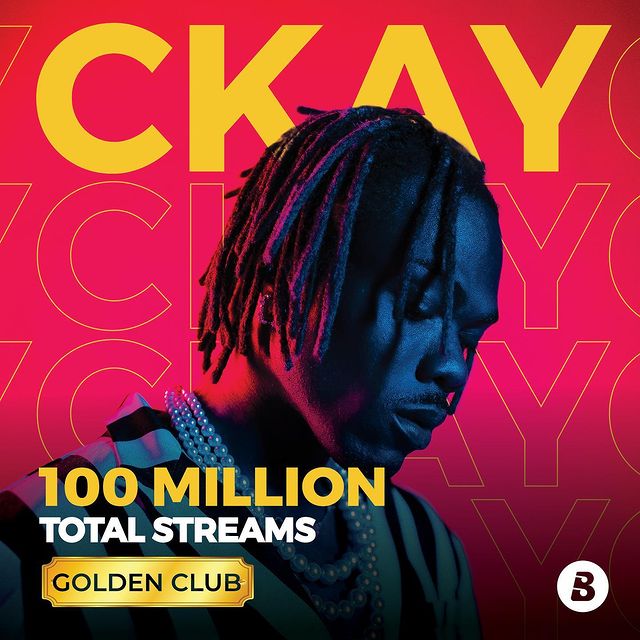 CKay Joins The Golden Club With 100M Streams On Boomplay!