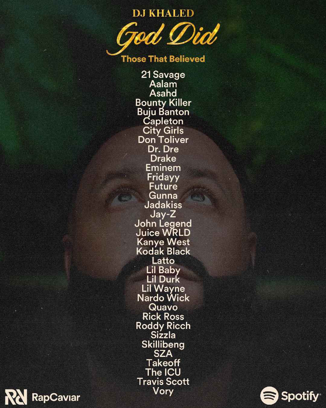 DJ Khaled Unveils God Did's Cover Art and Official Tracklist