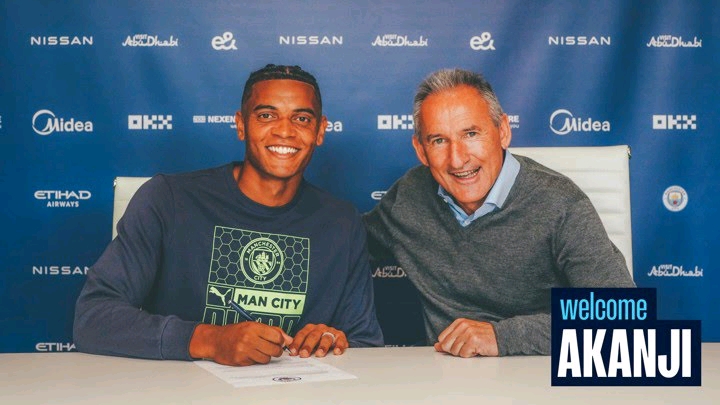 Man City sign Another Dortmund’s player Manuel Akanji in £17m deal