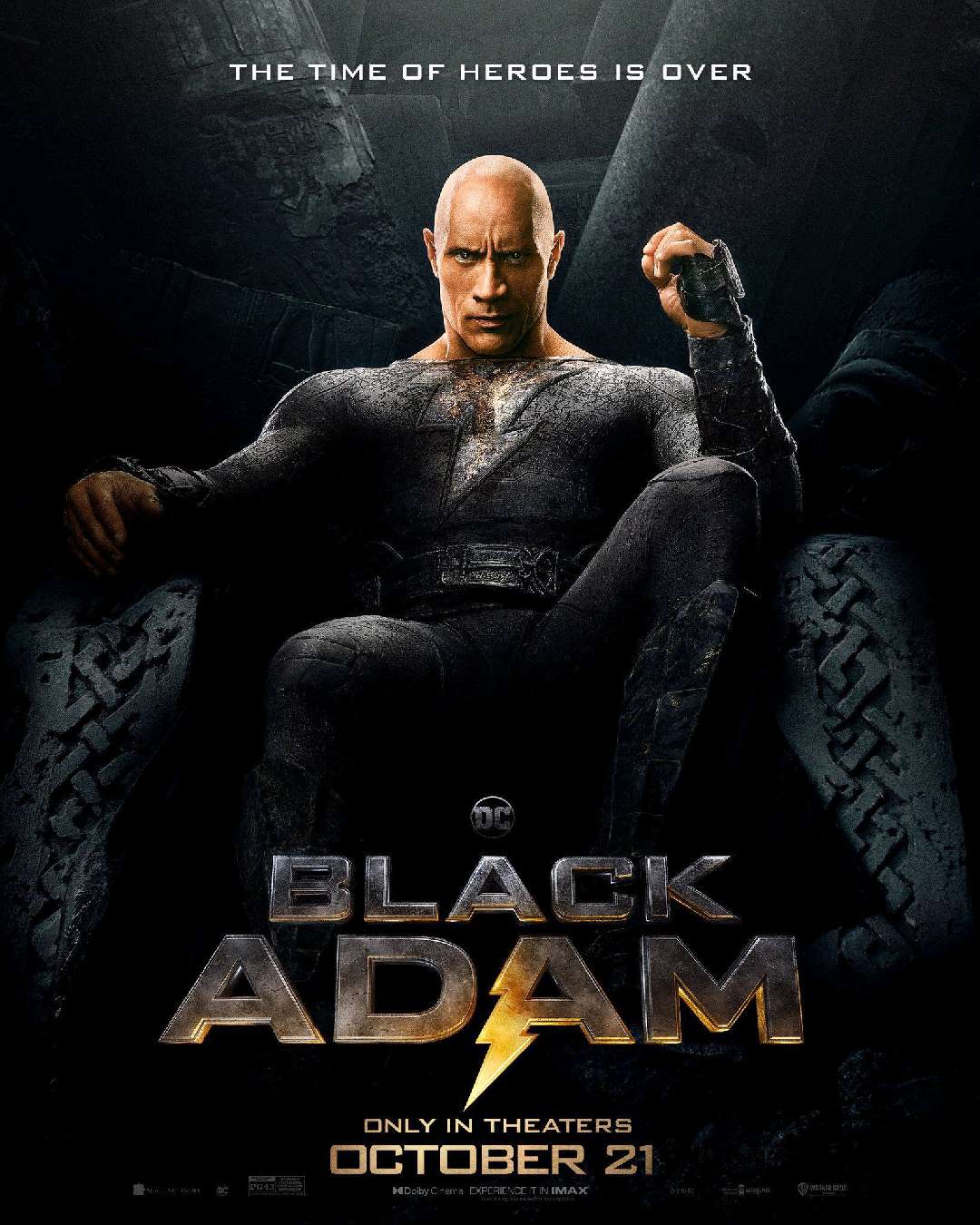 Dwayne Johnson Reigns Supreme in New ‘Black Adam’ Poster.