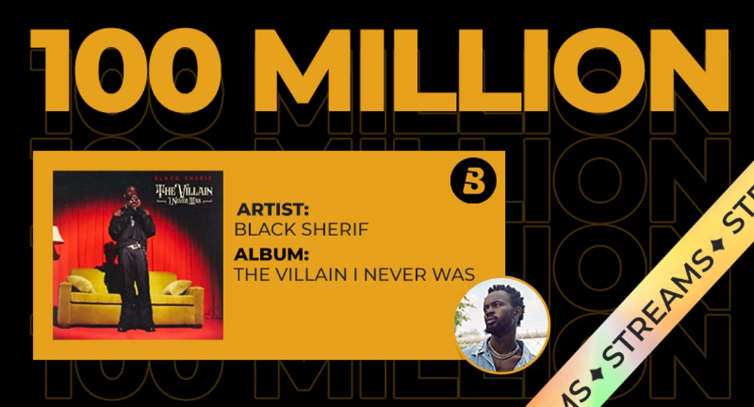 Black Sherif's Debut Album Hits 100M Streams on Boomplay