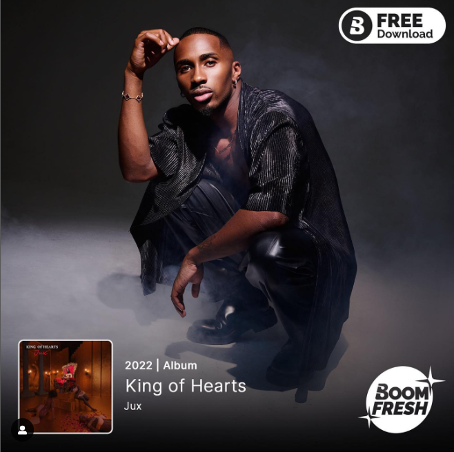 Boom Milestone | Albamu ya Jux 'King Of Hearts' yafikisha zaidi ya streams mil 1 Boomplay