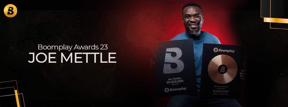 Joy Mettle Wins Two Plaques for Boomplay Awards 2023 
