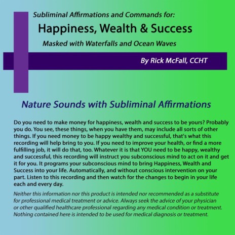 Happiness, Wealth and Success: Subliminal Messages Embedded in the Sound of Ocean Waves