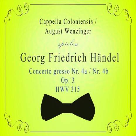 Concerto grosso Nr. 4a F Major, Op. 3: Allegro ft. Helmut Winschermann, Fritz Neumeyer & Eduard Müller | Boomplay Music