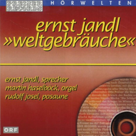 jetzt wird es bald läuten ft. Martin Haselböck & Ernst Jandl