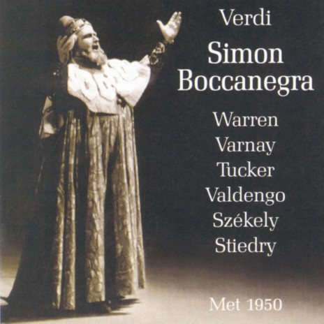 Del mar sul lido tra gente ostile (Simon Boccanegra) ft. Mihály Székely, Orchestra of the Metropolitan Opera & NY | Boomplay Music