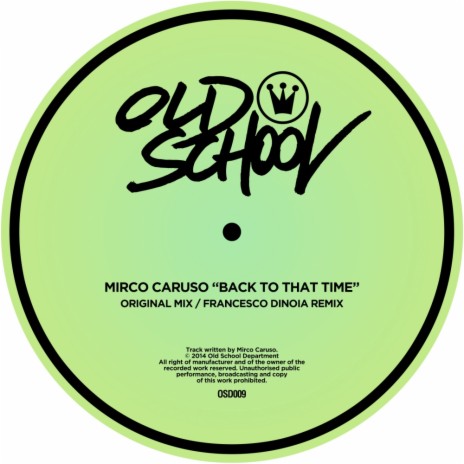 Back To That Time (Francesco Dinoia Remix)