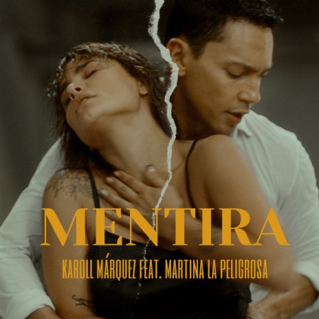 Mentira ft. Martina La Peligrosa | Boomplay Music