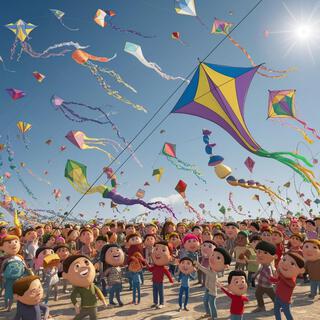 Colorful Kite Dance: Singing in the Wind