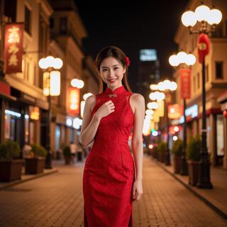 A walk in Shanghai. Traditional Chinese music with bamboo flute dominance and electro fusion