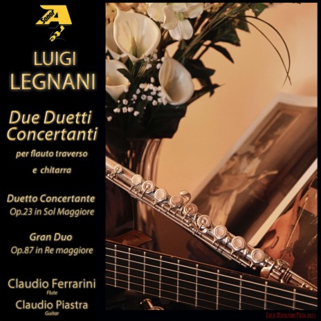 Luigi Legnani: Gran duetto in re maggiore Op.87 per flauto traverso e chitarra: II. Largo cantabile (Chitarra: Claudio Piastra)