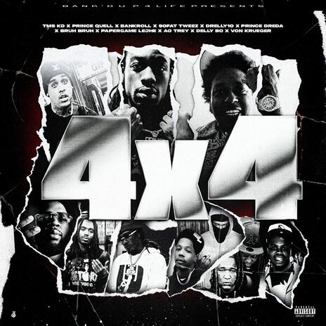 Bankroll 4x4 ft. TMS KB, Prince Quell, 90 Fat Tweez, Drelly 10 & Prince Dreda | Boomplay Music