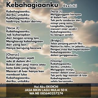 Kebahagiaanku lyrics | Boomplay Music