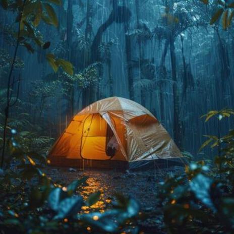 Raining at night in a Camp Tent XII