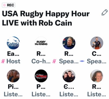 ”USA Rugby Happy Hour LIVE” Twitter Spaces Replay - Rob Cain