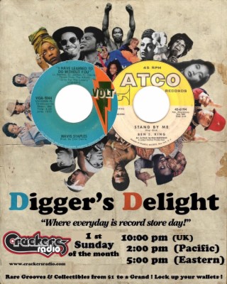 Diggers Delight Show (with Playlist) Sunday 02/05/2021 10:00pm UK time (2:00 pm Pacific, 5:00 pm Eastern) www.crackersradio.com
