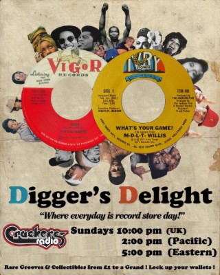 Diggers Delight Show (with Playlist) Sunday 30/08/2020 10:00pm UK time (2:00 pm Pacific, 5:00 pm Eastern) www.crackersradio.com