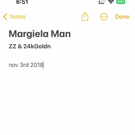 Margiela Man ft. 24kGoldn