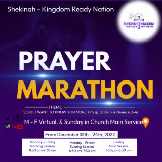 Prayer Room | Prayer Marathon | I want to Know You More D-11