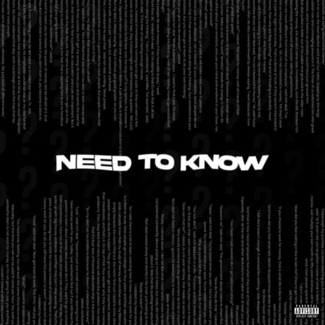 Need To Know | Boomplay Music