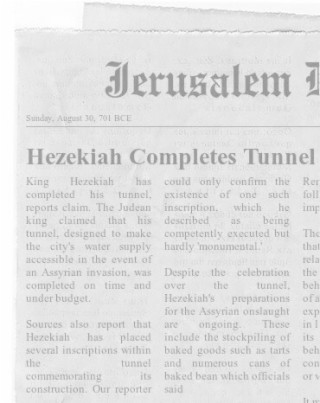 New Inscriptions from Hezekiah’s Chunnel? Or, If An Inscription Drops in a Newspaper Does it Really Make a Sound?