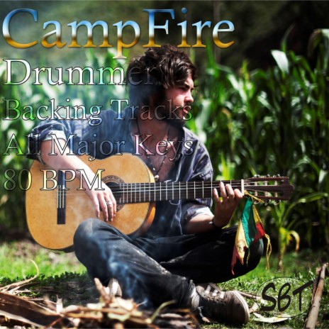 CampFire Drum Backing Track in G Major, 80 BPM, Vol. 1