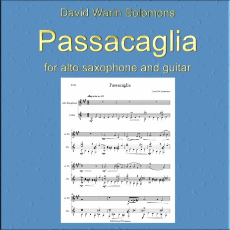 Passacaglia for alto saxophone and guitar | Boomplay Music